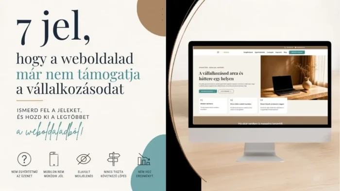 Vállalkozói weboldal – 7 jel, hogy ideje változtatni