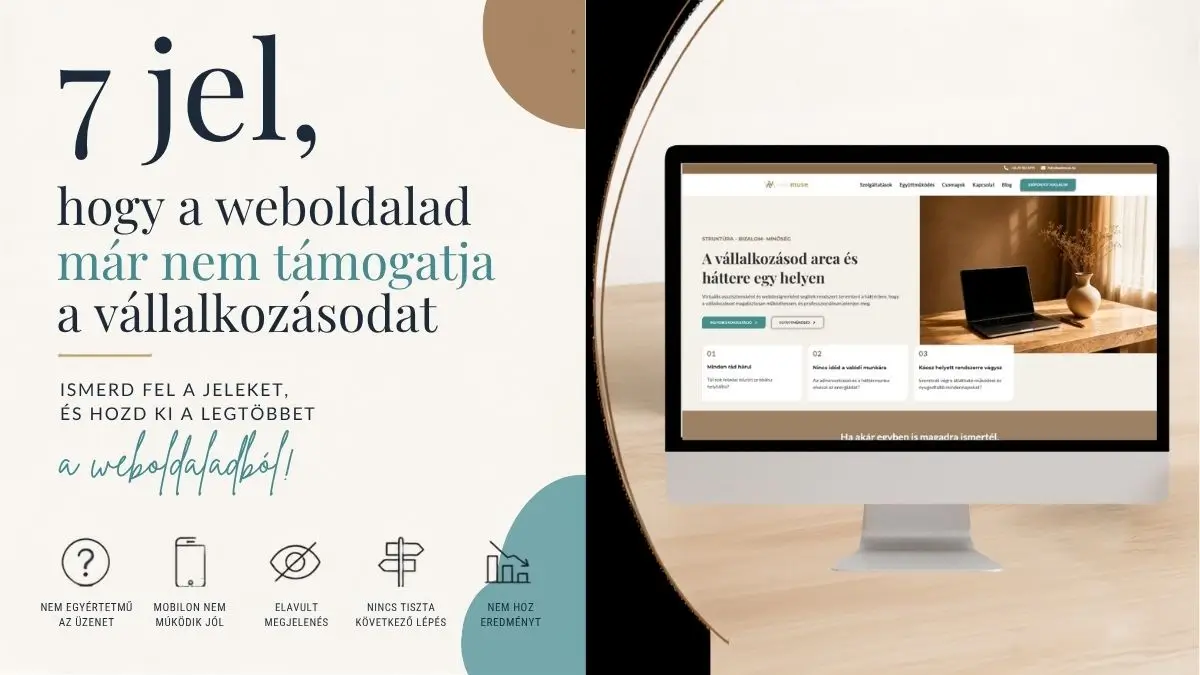 Vállalkozói weboldal – 7 jel, hogy ideje változtatni